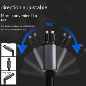 FAST 100W Car Phone Charger Lighter USB And TYPE-C Adapter